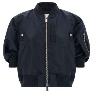 3/4 sleeve bomber jacket
