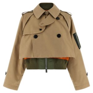 Double layer trench coat