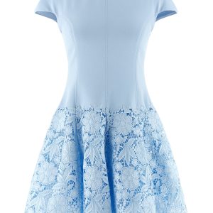 'Blue Crepe Lace' dress