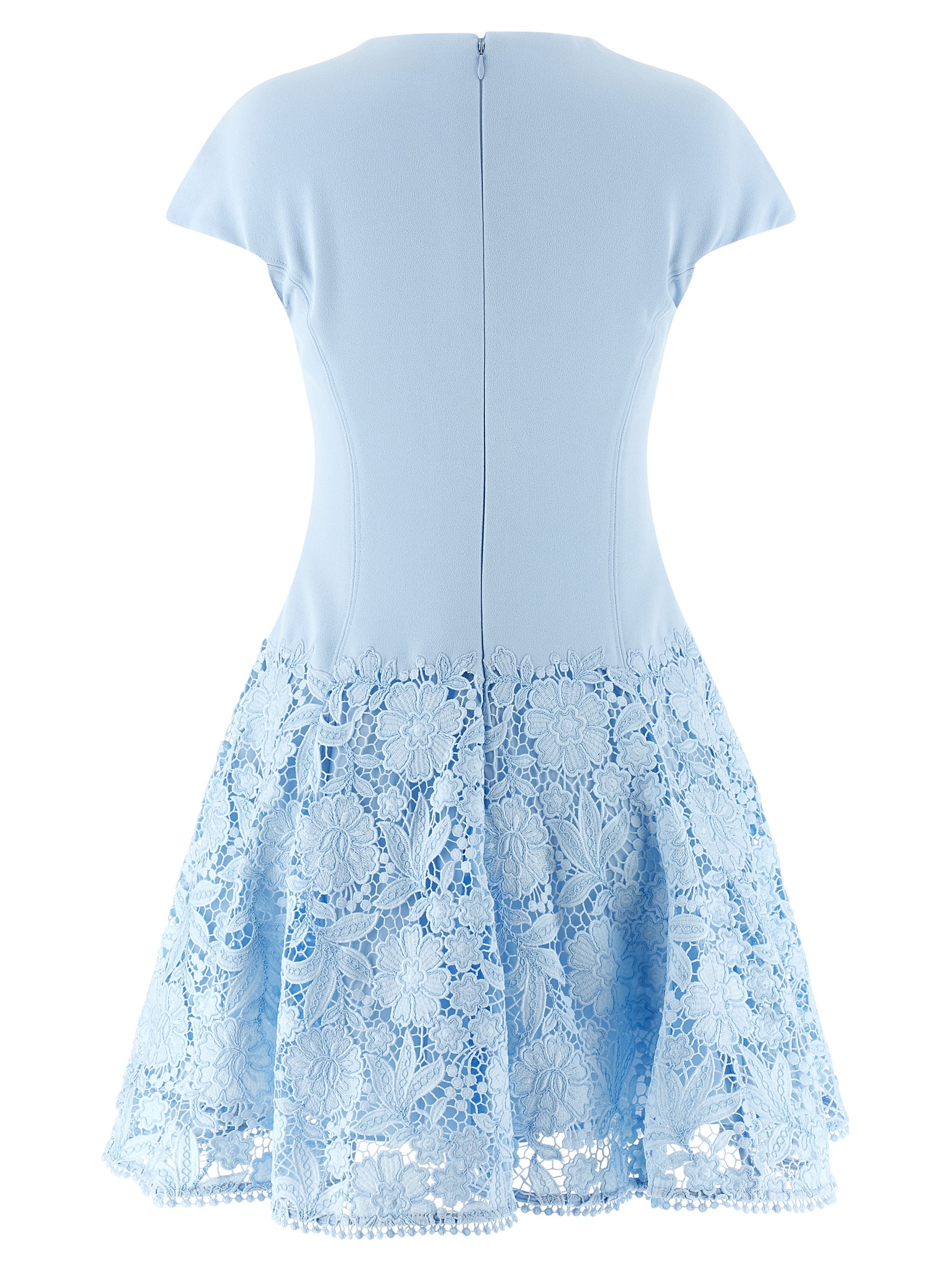 'Blue Crepe Lace' dress - immagine 2