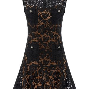 'Black lace crystal' dress