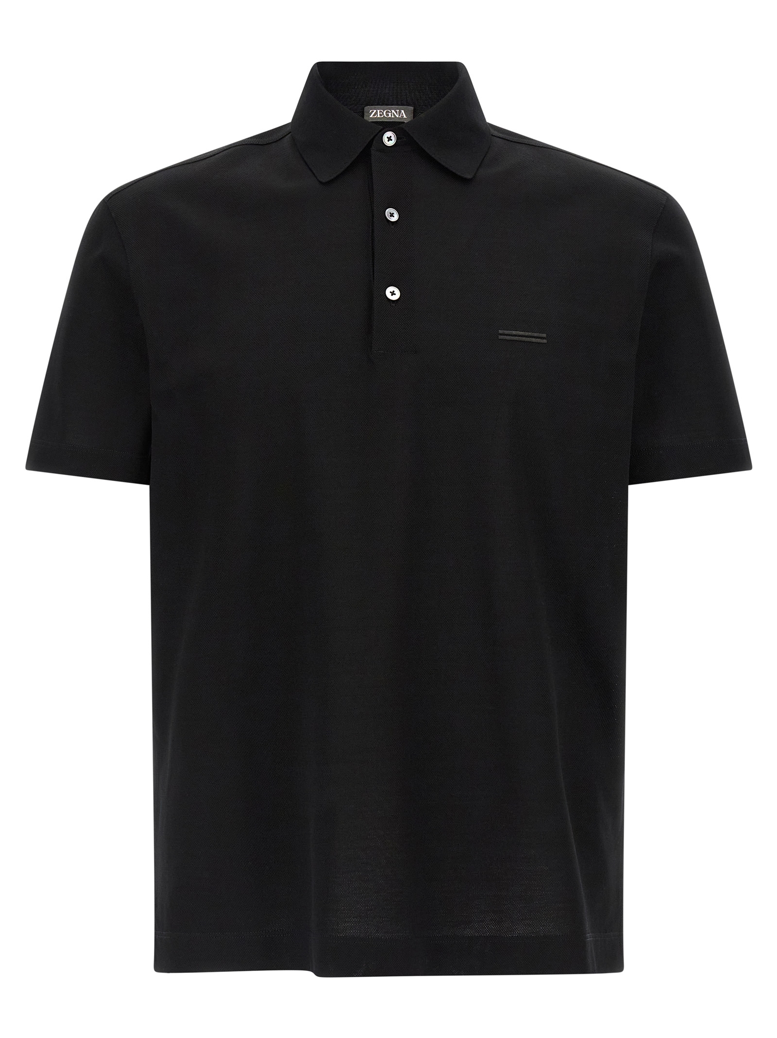 Piqué cotton polo shirt
