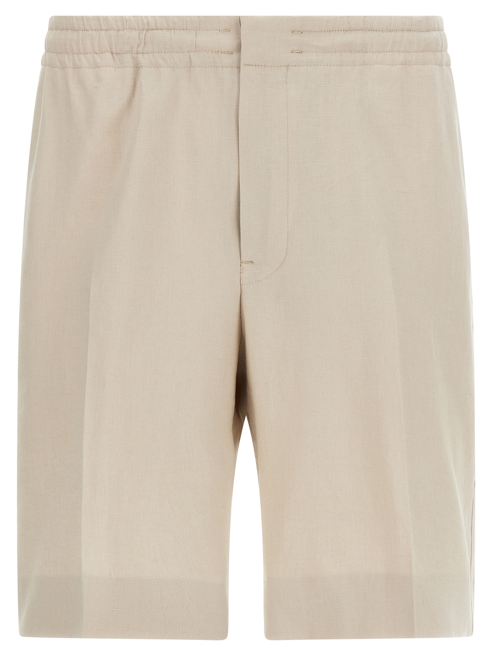 Linen bermuda shorts