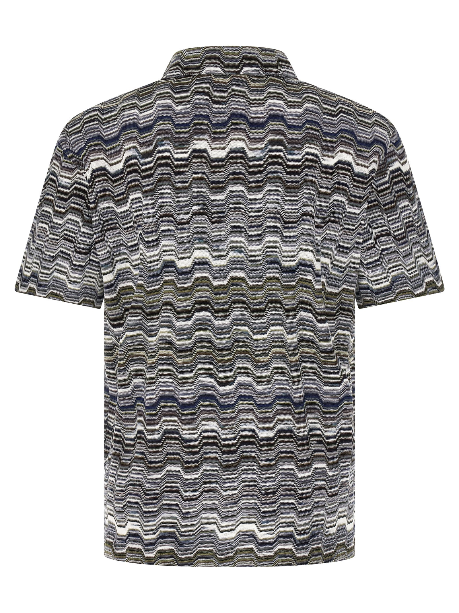 Irregular zigzag polo shirt - immagine 2