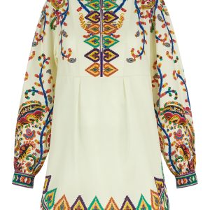 Printed poplin dress