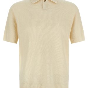 Spongy effect polo shirt