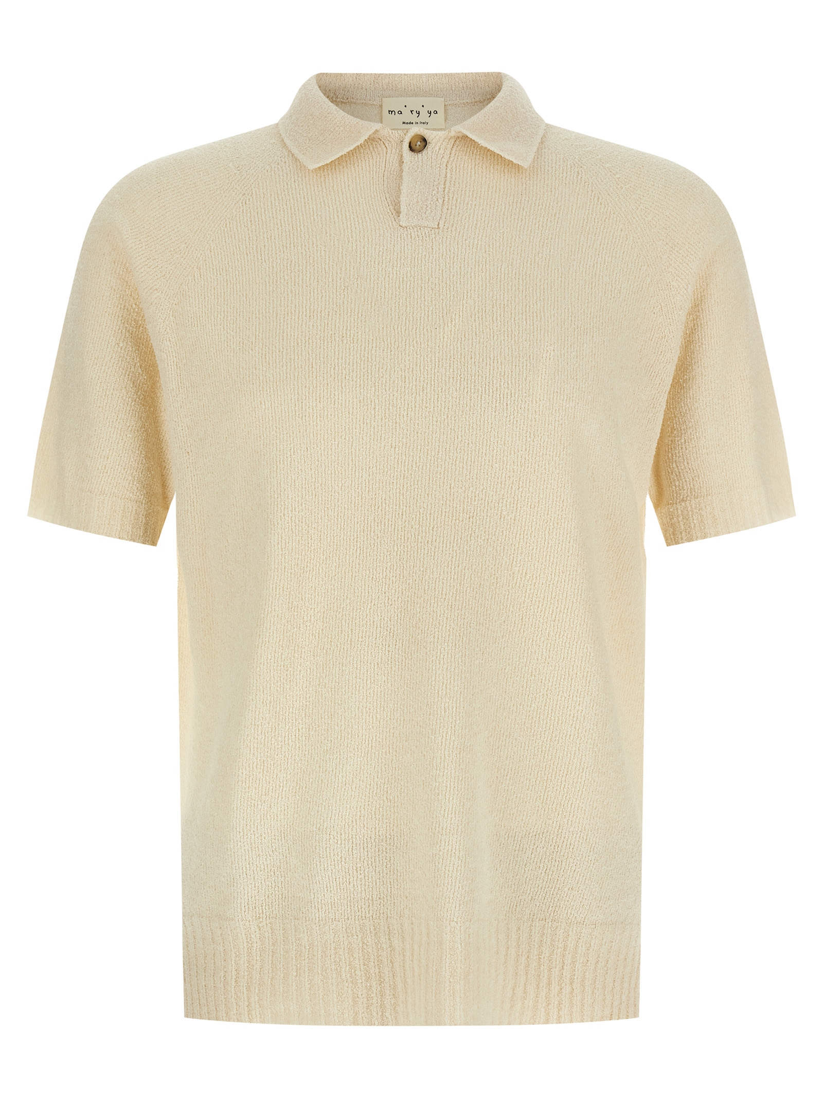 Spongy effect polo shirt