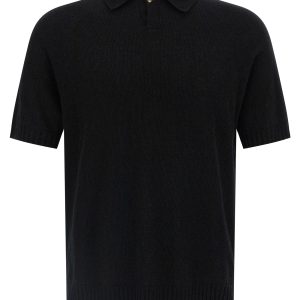 Spongy effect polo shirt