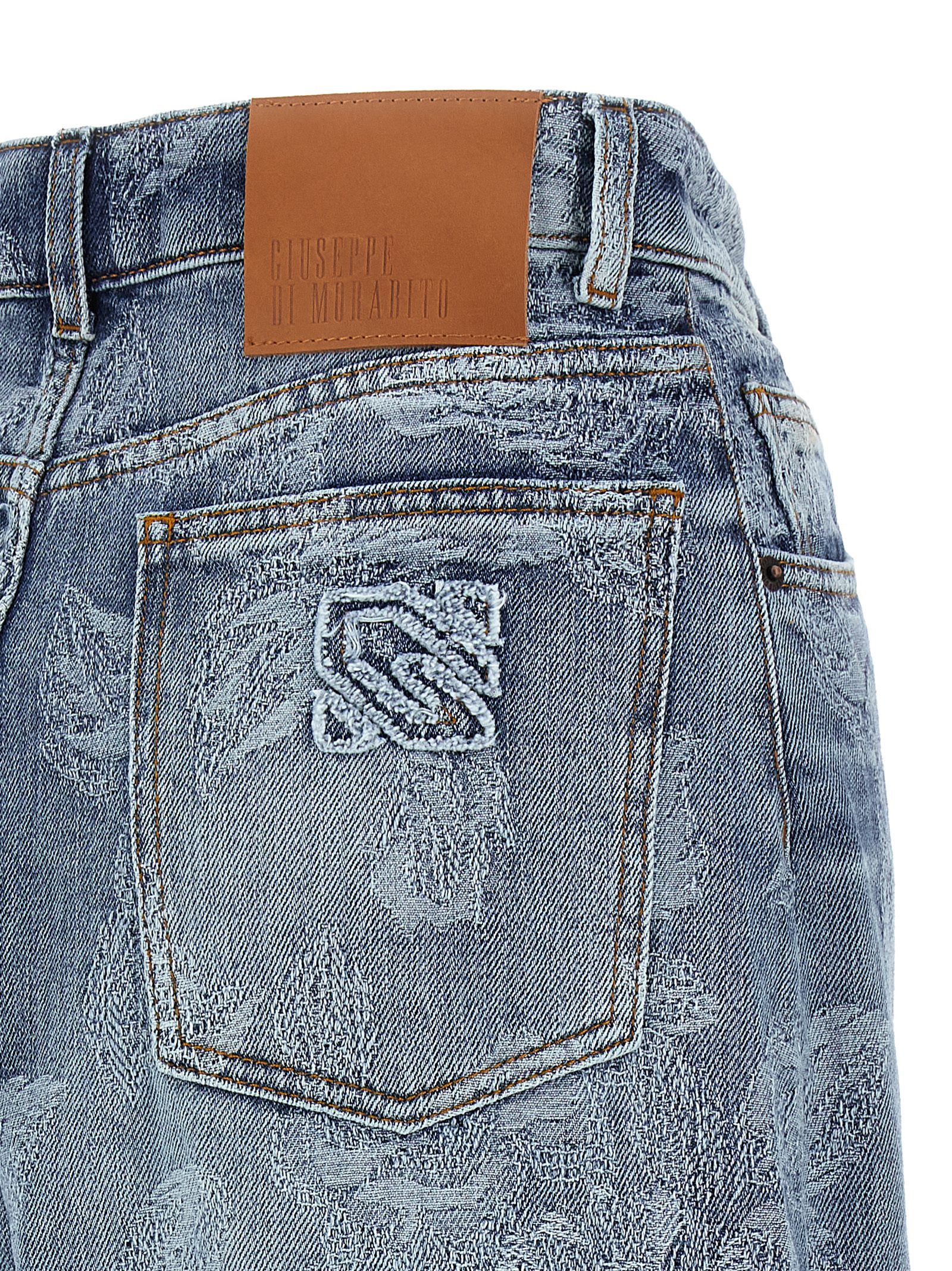 Jacquard flower jeans - immagine 4