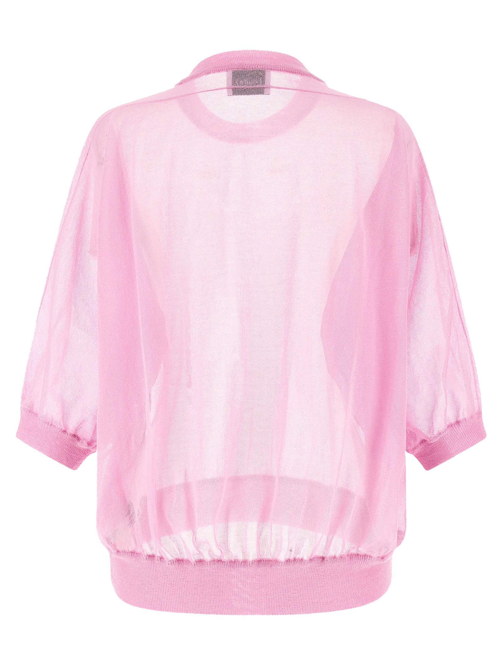 Semi-sheer cotton sweater - immagine 2