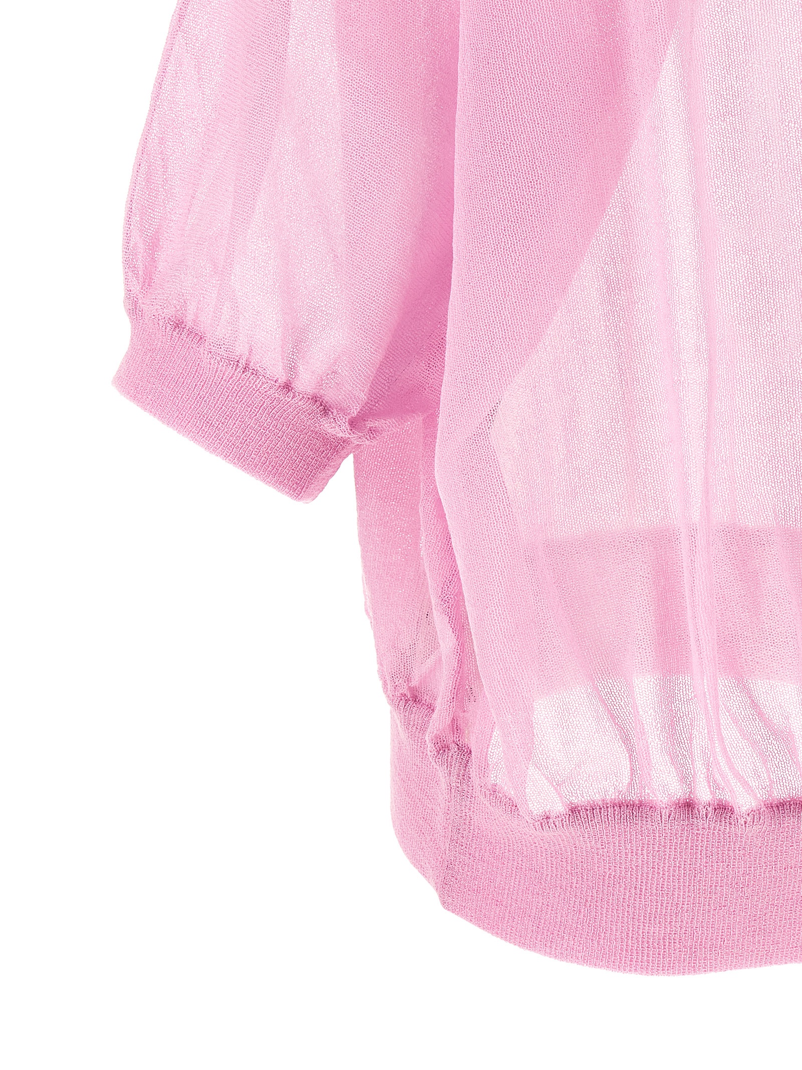 Semi-sheer cotton sweater - immagine 4