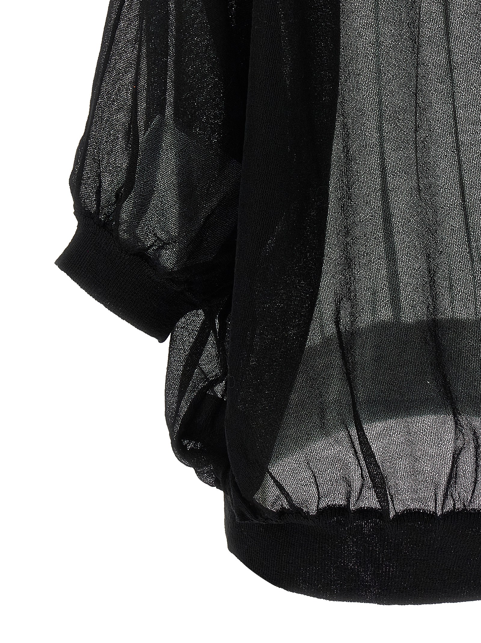 Semi-sheer cotton sweater - immagine 4