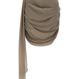 'Chiffon Draped' mini skirt