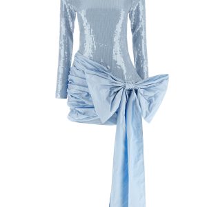 'Sequins Bow' mini dress