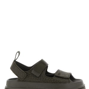 'GoldenGlow Embossed' sandals