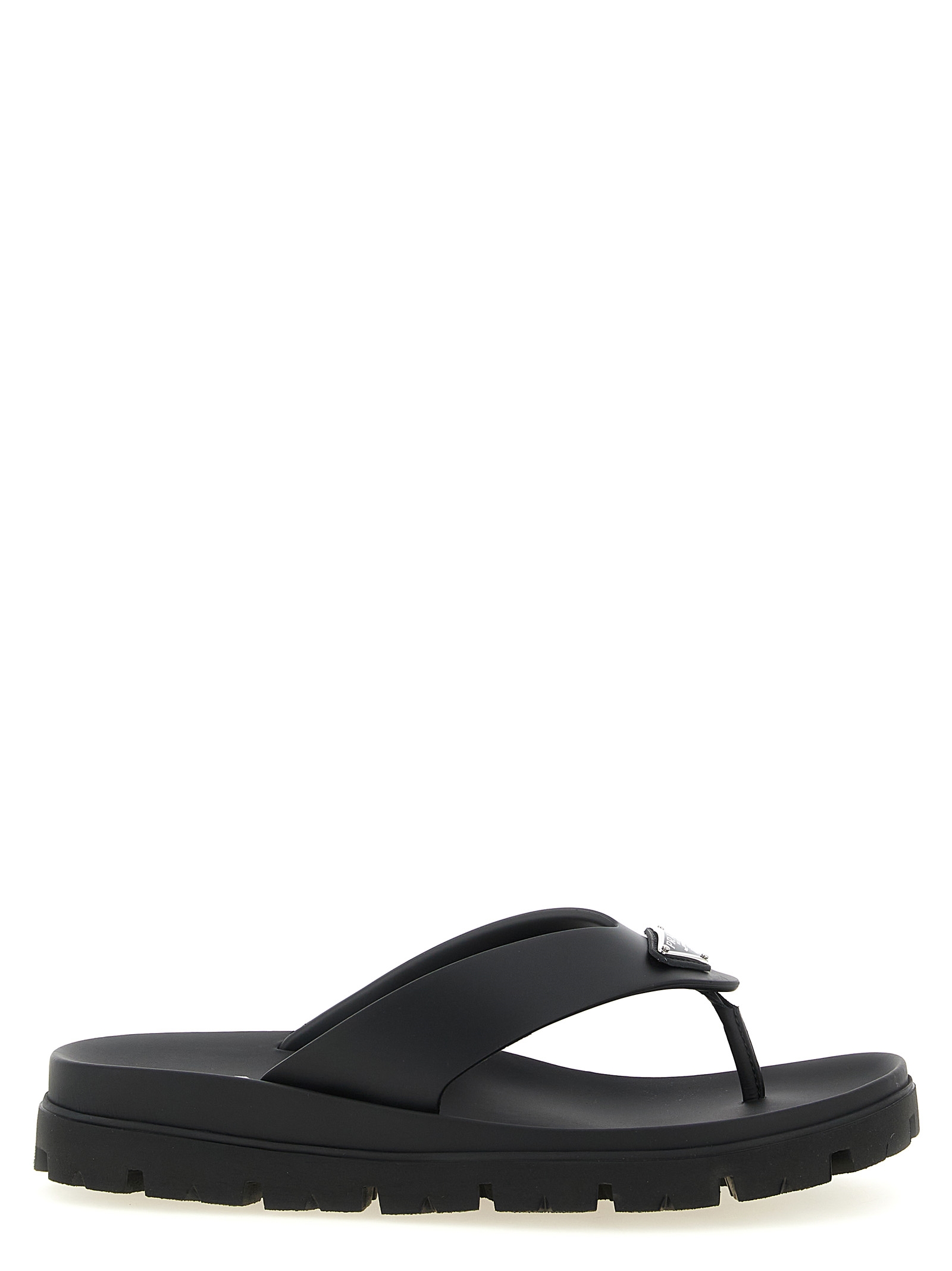 Triangle logo sandals