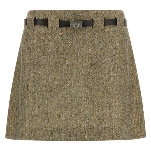 'Gancini' belt skirt