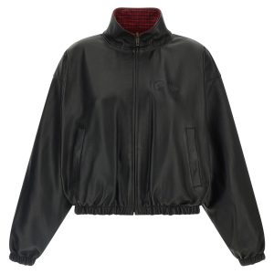 Reversible leather jacket