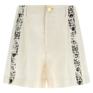 'Fortuny' linen shorts
