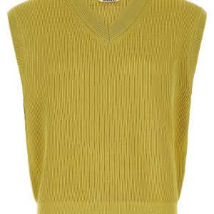 Ribbed knit vest