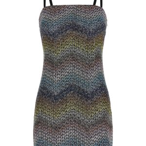 Lamé viscose dress