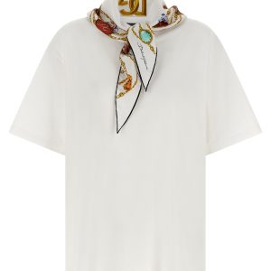 T-shirt with scarf