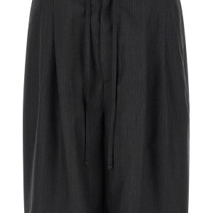 Pinstripe bermuda shorts