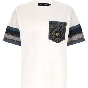 'Cargo' silk insert t-shirt