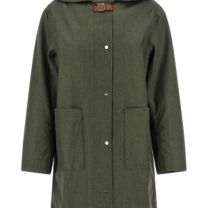Linen raincoat
