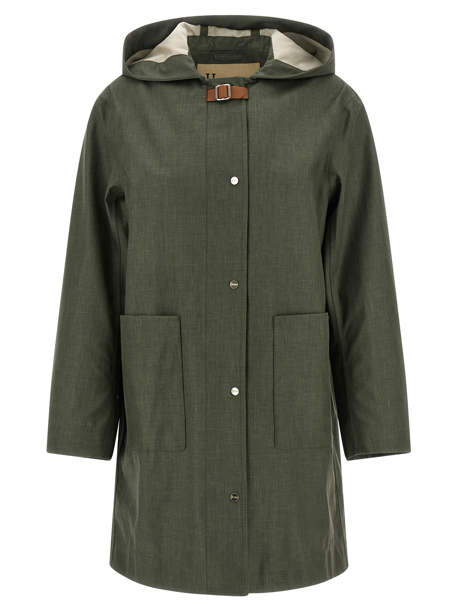 Linen raincoat