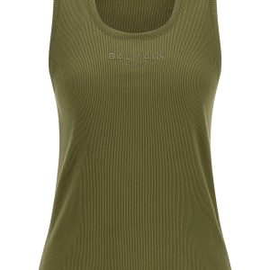 Logo embroidery tank top