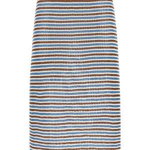 Striped crochet skirt