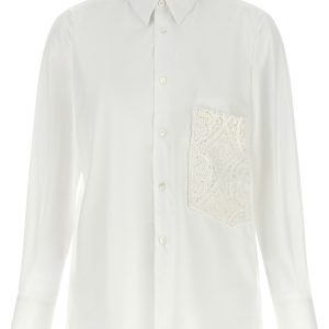 Crochet pocket shirt