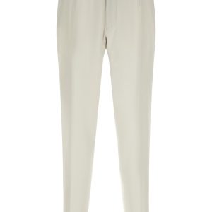 Poplin wool pants