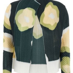 'Verve Pleats Top' cardigan