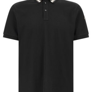 Jacquard logo polo shirt
