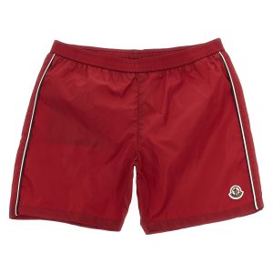 Tricolor trim swimsuit