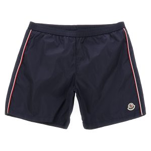 Tricolor trim swimsuit