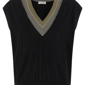 'Sparkling Neckline' vest