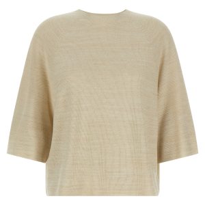 Lamé thread sweater