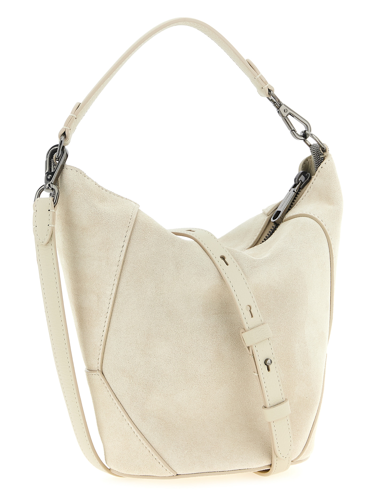 Suede handbag - immagine 2