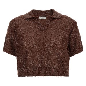 Knitted polo shirt