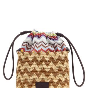 Zig zag bucket bag