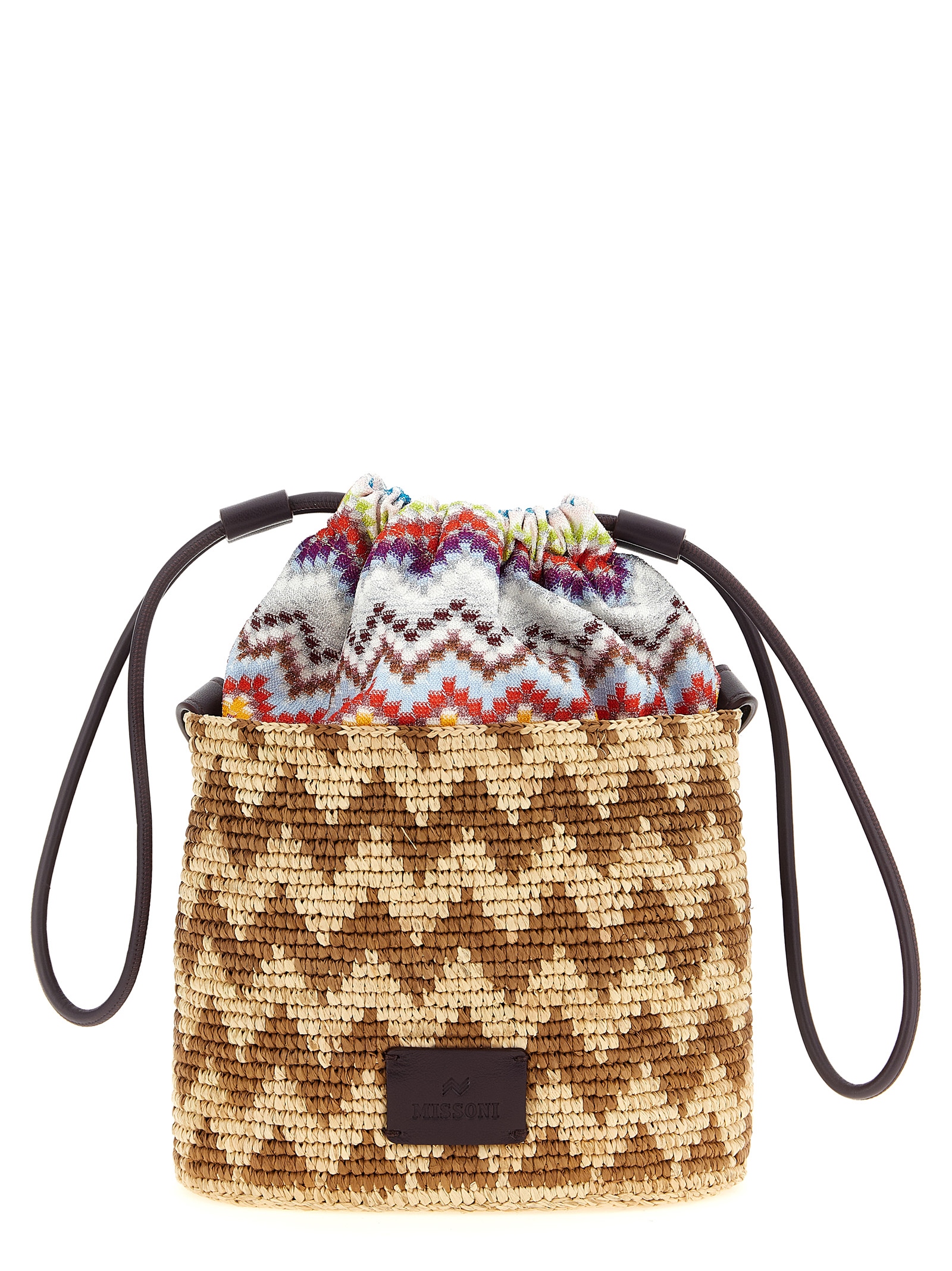 Zig zag bucket bag