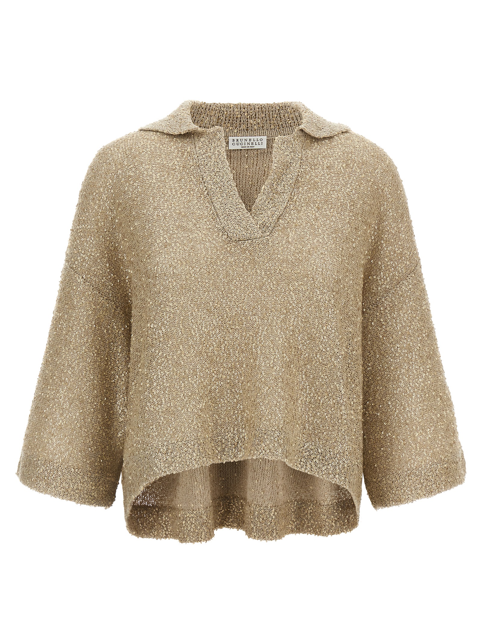 'Shearling' knit polo shirt