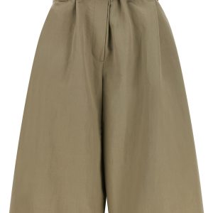 Bag waist bermuda shorts