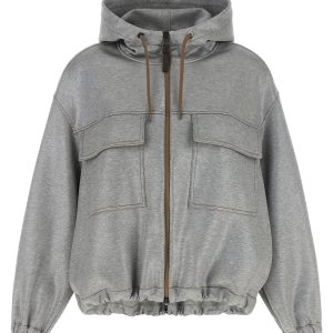 'Shiny Zipper Pull' bomber jacket