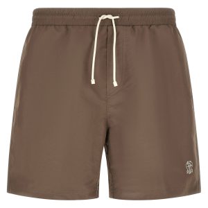 Logo embroidery swimsuit