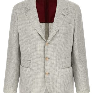 Linen operated blazer