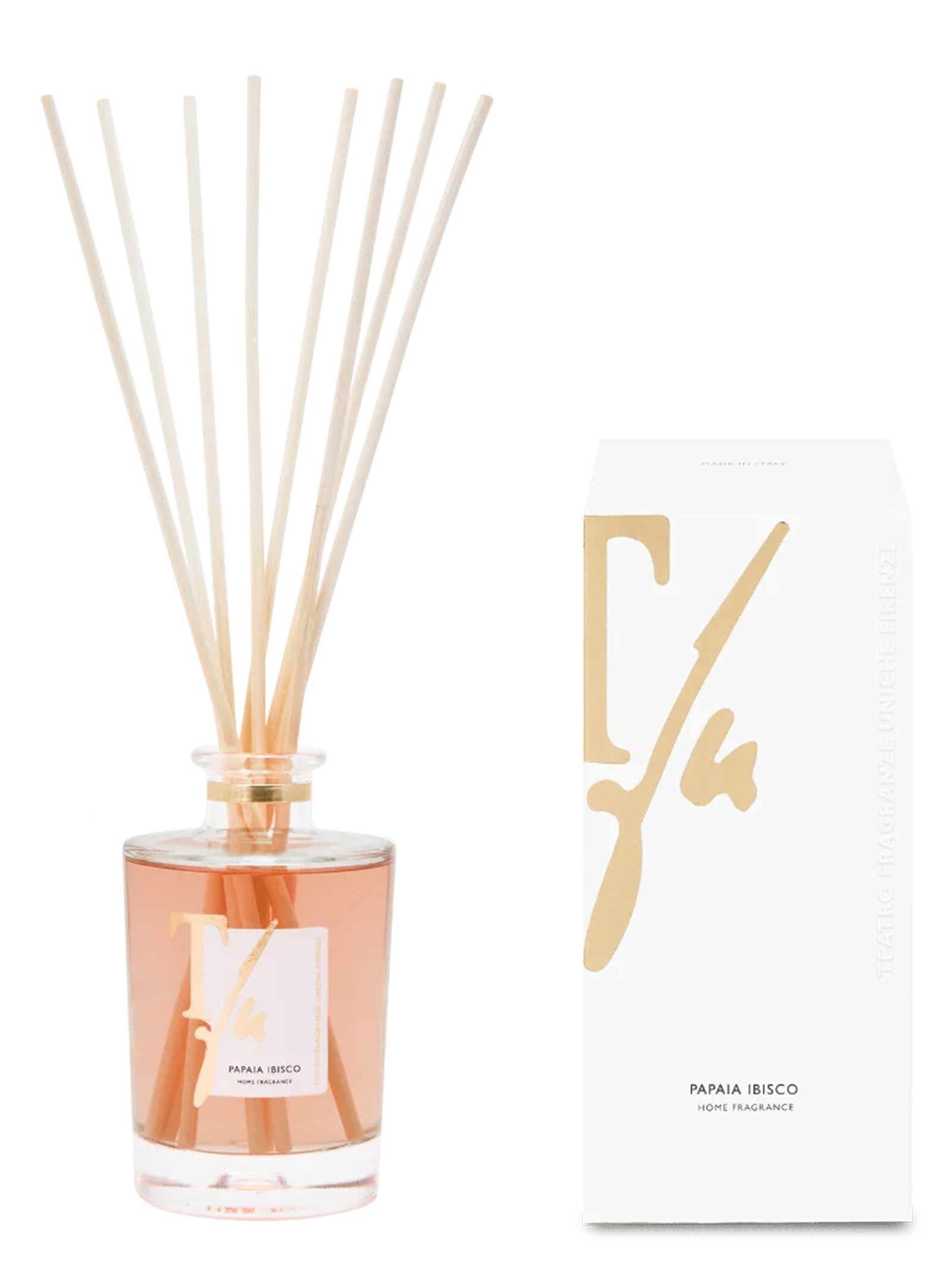 Diffuser with 'Papaia Ibisco' sticks 250 ml - immagine 2